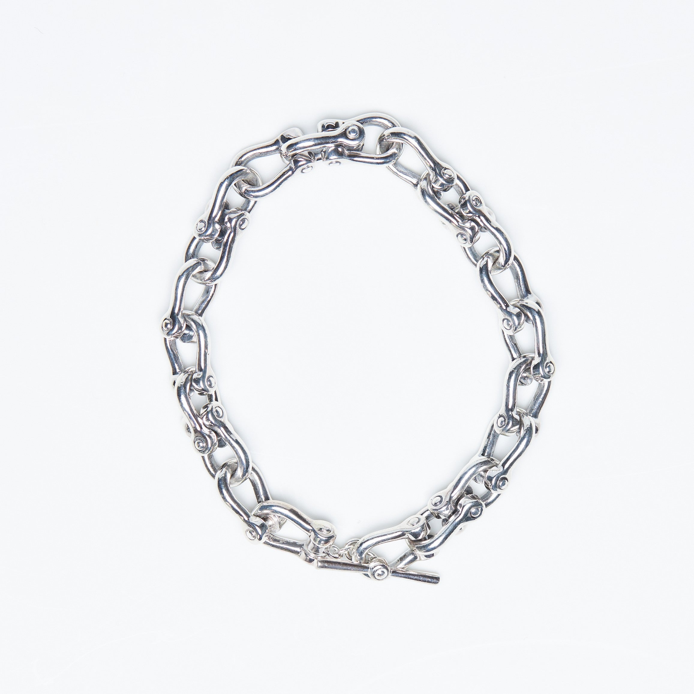 Sterling Anchor Chain Bracelet - Silver Marine Link Bracelet